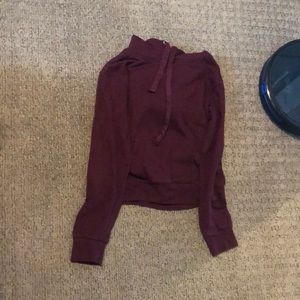 Burgundy sweatshirt